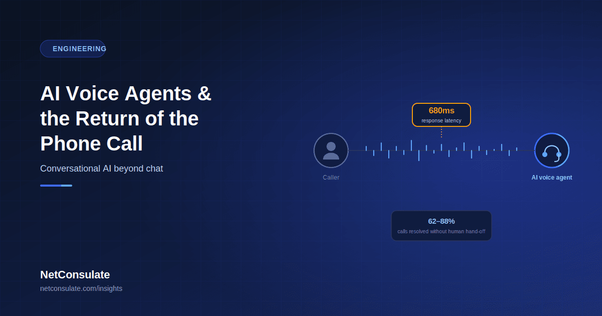 AI Voice Agents and the Return of the Phone Call: Conversational AI Beyond Chat